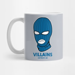 Retro Detroit Villains Blue Ski Mask Mug